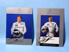 2 Original Signed Autographed Photo Cards F1 Mika Hakkinen & David Coulthard #SC
