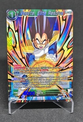 DBS Vegeta, Elite Resolve BT15-075 Saiyan Showdown SR Foil English NM