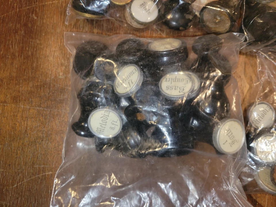 Huge Organ Pull Knob Lot 800 + Drawer Tops Dresser Antique Victorian Wooden  - Image 4 of 4