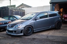 Highly Modified Honda Civic Type R EP3 Cosmic Grey 2004