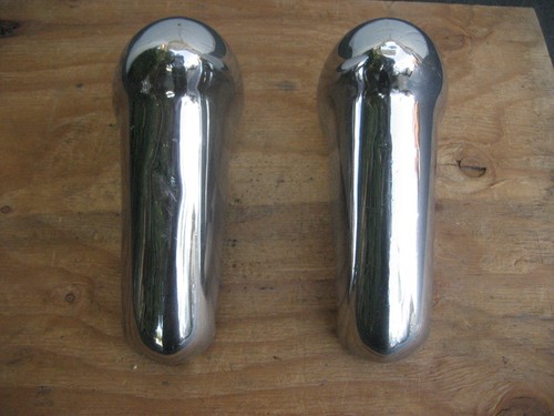 1956 CHEVY BUMPER GUARD LEFT & RIGHT FRONT BUMPER GUARDS-PAIR FOR ALL MODELS - Picture 4 of 24
