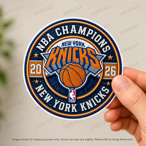 New York Knicks 2026 NBA Finals Champions 3.5" x 3.5" Vinyl Sticker NYK 2026 - product listing photo