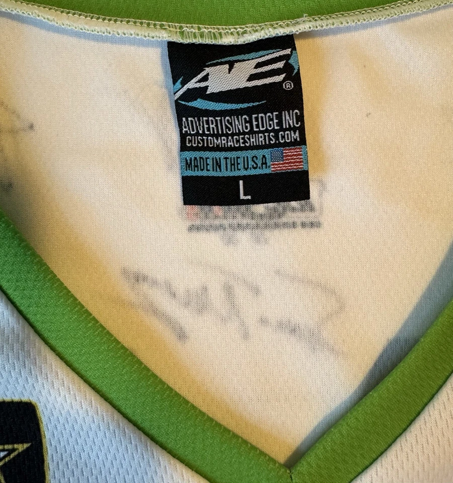 Camisa Fast Jack Beckman & Crew Firmada Valvoline Nextgen Equipo Talla L Doble Cara Foto 4 de 4