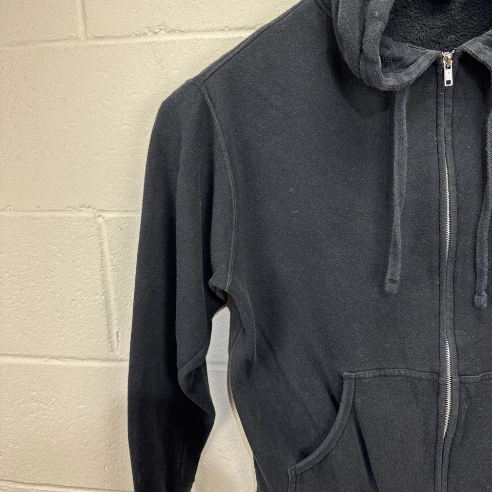 Felpa con cappuccio vintage Apple uomo M nera full zip logo promo dipendente rara - Immagine 4 di 4