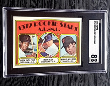 1972 TOPPS RON CEY ROOKIE BASEBALL CARD #761 ***CENTERED*** SGC 8 NEAR MINT-MINT. rookie card picture
