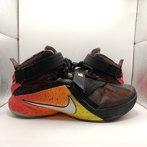 Size 12 - Nike LeBron Zoom Soldier 9 LTD Black Bright CitrusSneakers 810803-098