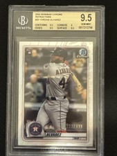 Yordan Alvarez 2020 Bowman Chrome #25 Silver Refractor /499 BGS 9.5 Gem Mint HOU