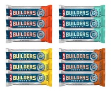 12-Bars CLIF Builders - Protein Bars - 4 Flavors