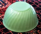 Vintage Fire King Jadeite Green Swirl Mixing Bowl 💚