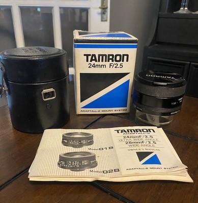 NOS - Tamron Adaptall 2 Mount System Camera Lens 24mm F/2.5 - 01-B Japan