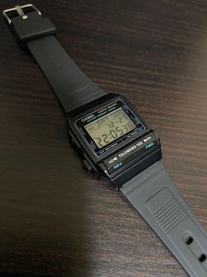 Casio Data Bank DBX-101W Vintage Calculator with Light & Sound Japan-Made 