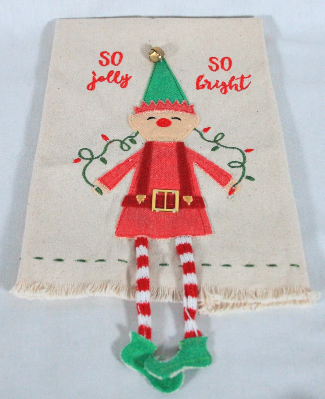 Mud Pie Christmas Elf Hand Towel - Thumbnail 3