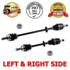 Front Left & Right Axle CV Half Shaft + Wheel Bearing 1992-2000 Civic WO/ABS