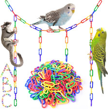 Plastic Chain Links Birds 250pcs Mix Color Rainbow DIY C-Clips Chains Hooks Swi