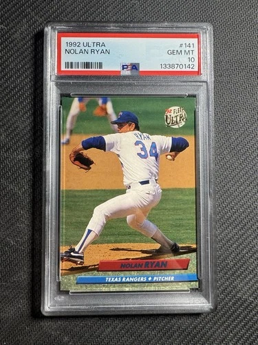 4. GEMS 1992 ULTRA #141 NOLAN RYAN PSA 10