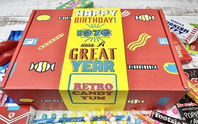 Retro Candy Yum 1976 49th Birthday Nostalgic Childhood Candy Gift