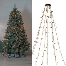 LED Weihnachtsbaum Überwurf Lichterkette IP44 innen & außen extra warmweiß 2m