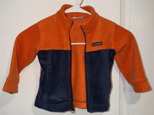 Columbia Boys Fleece Full Zip Jacket 2T Blue  Orange