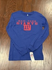 NFL Team Apparel New York Giants Blue Long Sleeve Shirt Youth Large 12/14 NWT