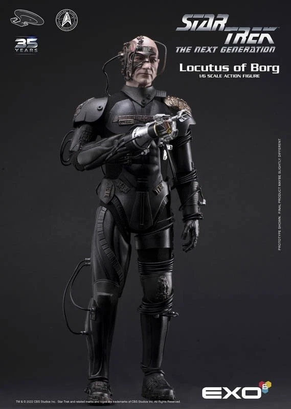 STAR TREK: THE NEXT GENERATION~LOCUTUS OF BORG~ FIGURA SEXTA ESCALA~EXO-6~NUEVO EN CAJA Foto 3 de 4