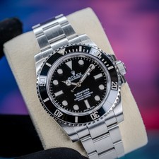 Rolex Submariner 114060 Silver Oyster Bracelet with Ceramic Bezel No Date 2018