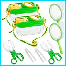 2Sets Bug Catcher for Kids - Sturdy Kids Bug Catching Kit Gifts with Collecto...