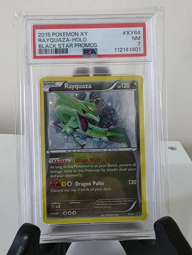 PSA 7 - RAYQUAZA-HOLO - BLACK STAR PROMOS #XY64 - 2015 POKEMON XY
