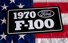 1970 Ford F-100 Pickup License plate tag 70  F100 Pick Up Truck Hot Rod Classic