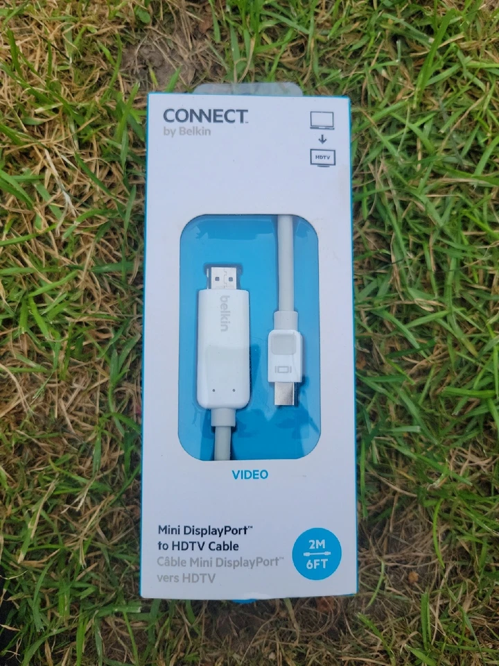 Belkin Connect Mini DisplayPort to HDTV Cable - 2 Meters - White - Image 2 of 3