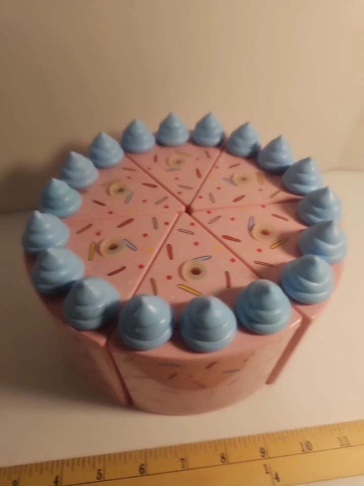  (6) PIECE OF CAKE TUMBLERS Cups  Birthday Cake Drinking Cups . READ DESCRIPTION - Image 3 of 4