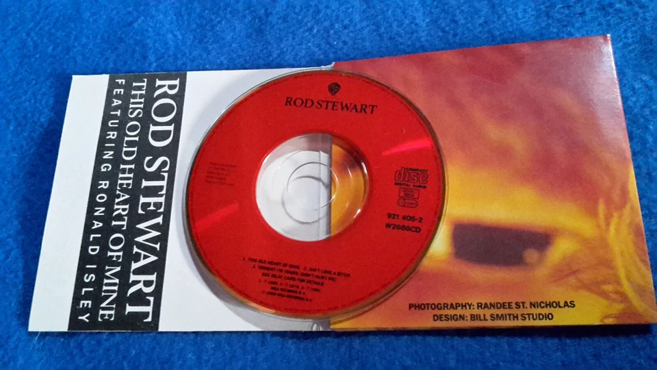 Mini Disc ROD STEWART: THIS OLD HEART OF MINE, feat. RONALD ISLEY, 3 Titel, 1989 - Bild 2 von 4