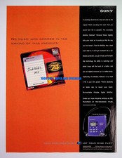 Sony MZ-R55 Mini Disc Player 1999 Trade Print Magazine Ad Poster ADVERT