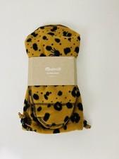 NWT Madewell Instant Cozy Fleece Slipper Socks Size L Cheetah Print Socks