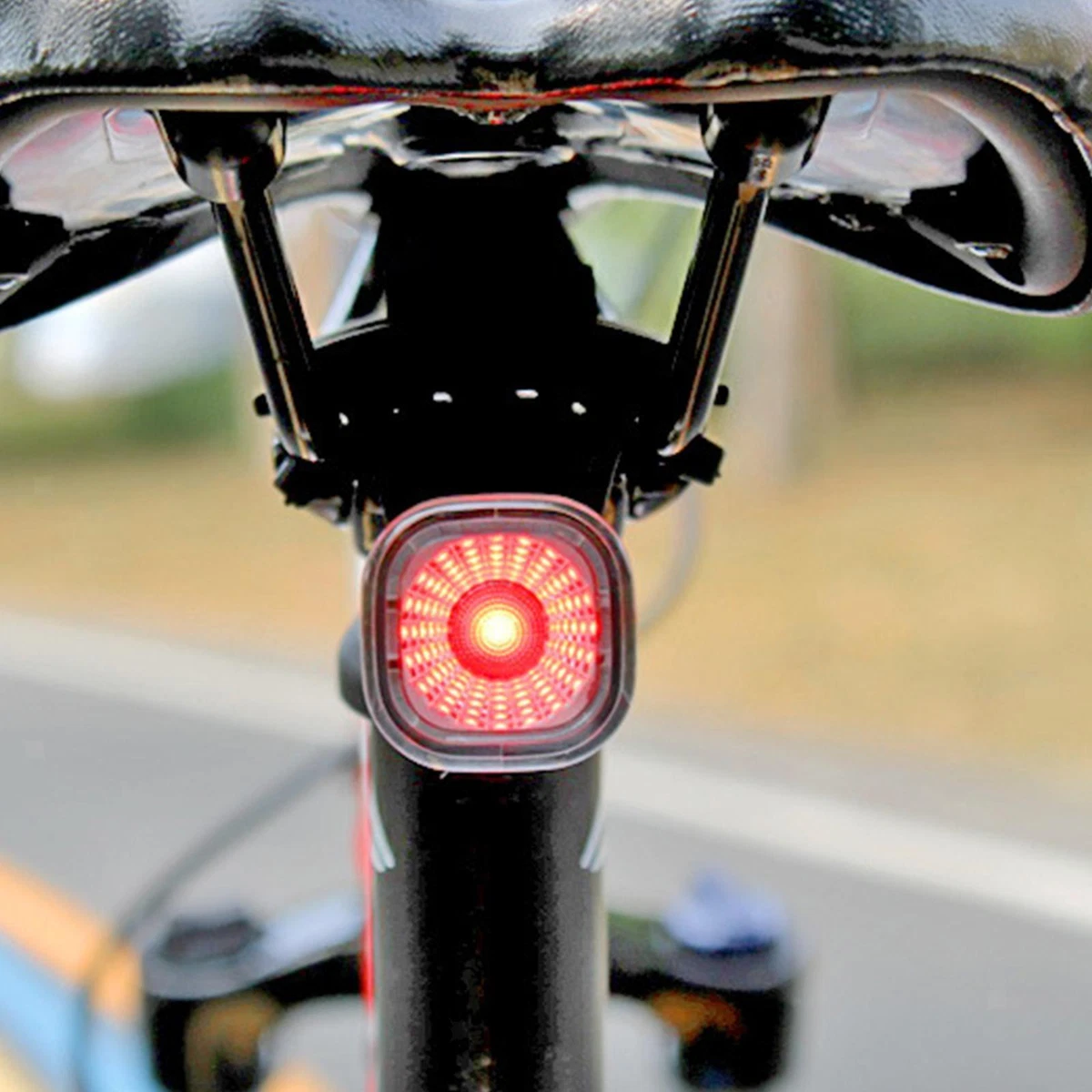 Bike Rear Light Brake Sensing Bike Tail Light for Road Bikes Night Riding