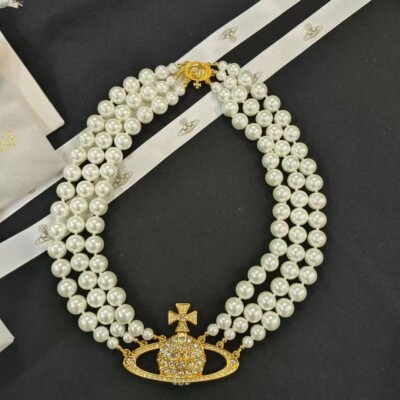 Necklace Aliexpress Fashion Jewelry Vivienne Westwood Gold Saturn