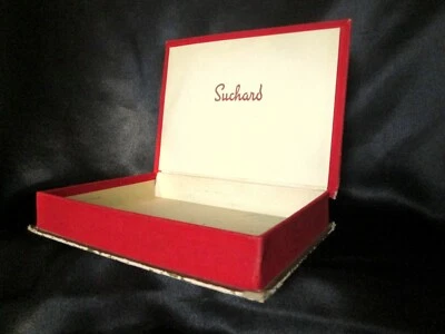 Boite vide CHOCOLAT SUCHARD feutrine Chocolaterie box chocolate Schokolade rare - Photo 1/4