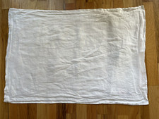 Federa per cuscino Hastens Being Oxford bianca 100% lino - 50 x 75 cm nuova senza etichette (b)