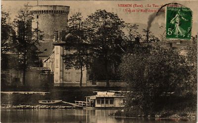 Old postcard Vernon - La Tour des Arches - View of the right bank of... (656349)