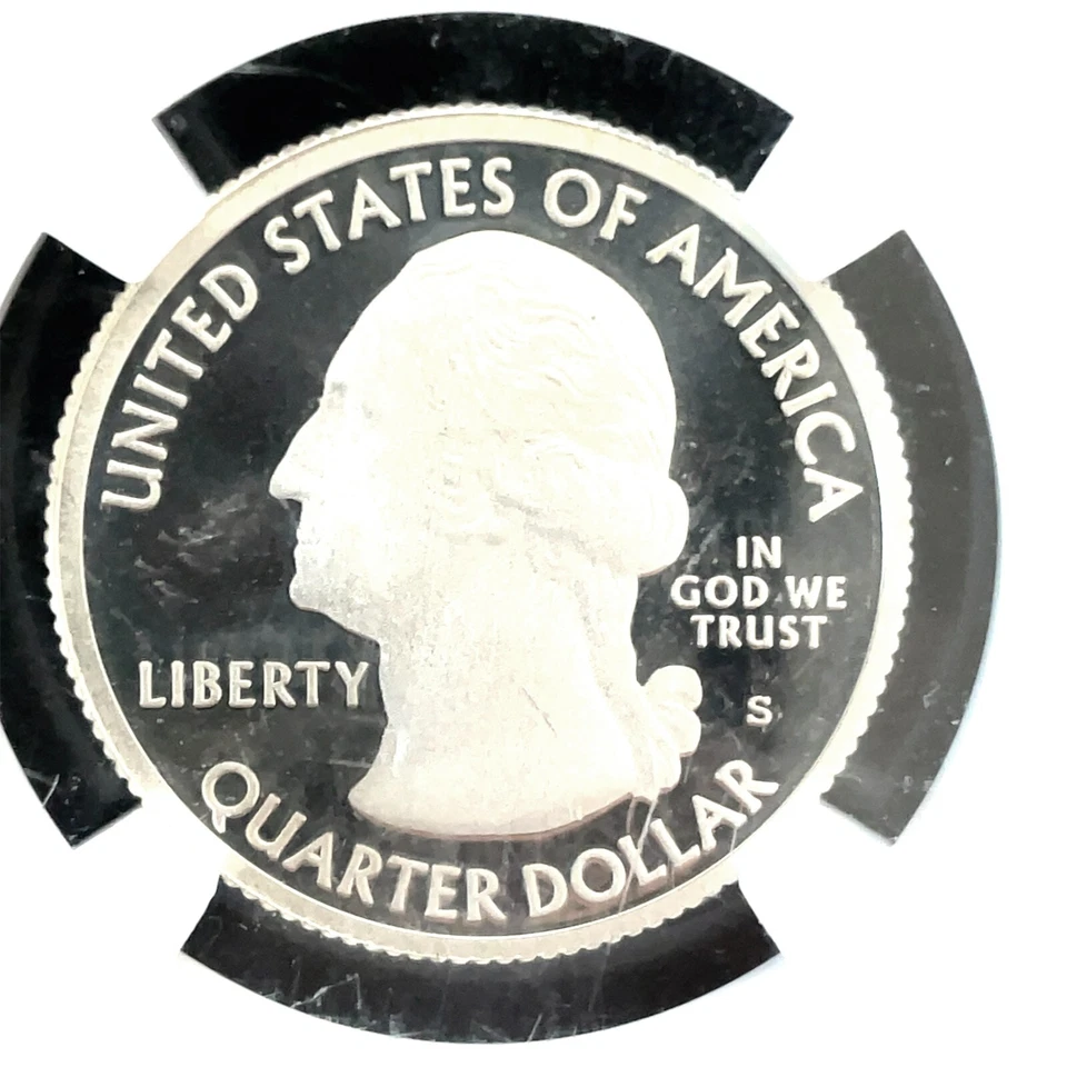 2012 S Silver Proof  ACADIA  Quarter 25c - NGC PF 69 Ultra Cameo - Image 3 of 4