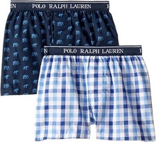 Polo Ralph Lauren 252716 Kids Boy's 2-Pack Woven Boxers Underwear Size XS