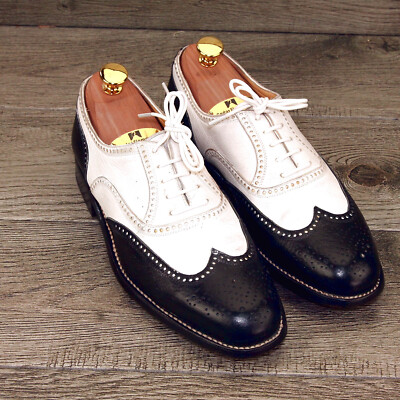 Like New Gravati Oxfords Mens 10 N Narrow Gravati Hand Made Black Leather Oxfords  main image 3