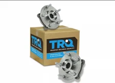 TRQ Front Wheel Hub & Bearing Pair Assembly Set for 3000GT Lancer Evo w/ AWD
