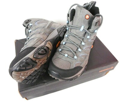 Hiking Boots Merrell Granite Gray Women's Moab 2 Mid WTPF Waterproof 8.5 Wide