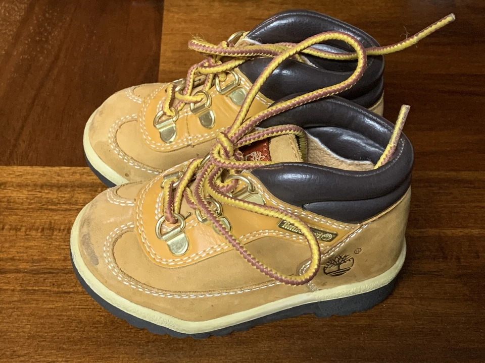 Botas de cuero de trigo Timberland niño pequeño talla 6M Foto 3 de 4