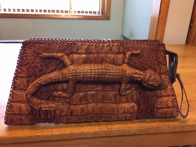 Crocodile- Alligator Womans Handbag/Purse Taxidermy Vintage Rare - Main Image