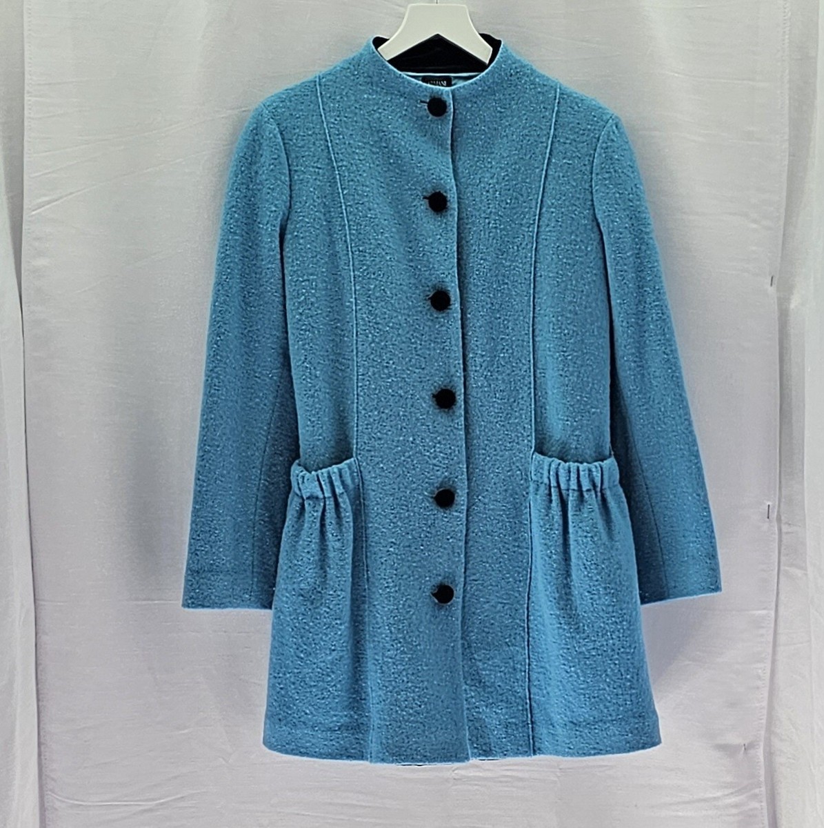 アルマーニジュニア　ウールコート　14A ARMANI Junior Girl's Size 14A Blue Wool Coat | eBay