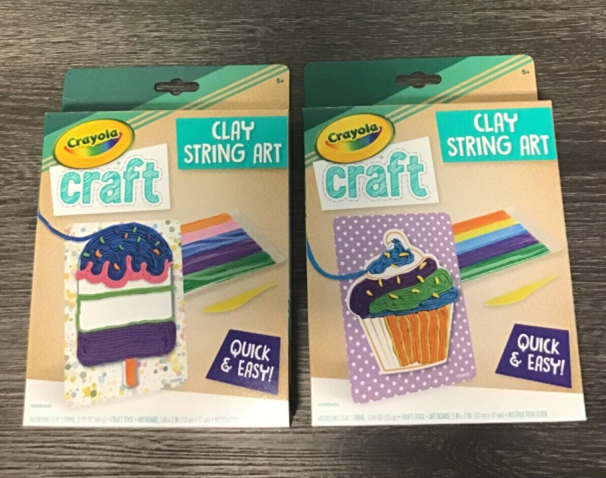 Crayola Craft Clay String Art For Kids Age 5+ Lot of 2
