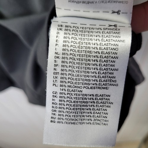 Adidas Golf adiPURE Polo Womens L Collared Shirt Black Ribbon Panel Athletic - Picture 11 of 12