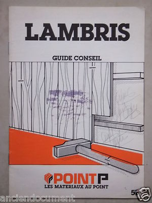 WERBUNG 1987 BROSCHÜRE P-PUNKT ANLEITUNG BERATUNG VERLEGUNG '' VERKLEIDUNG '' - WERBUNG