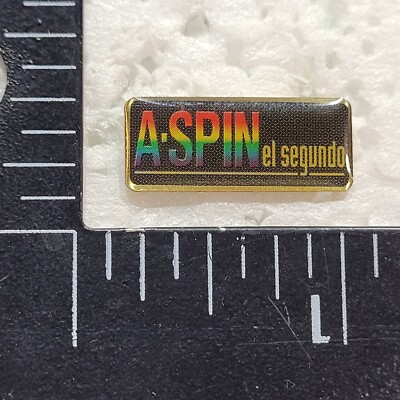 A-SPIN EL SEGUNDO HAT LAPEL PIN PIN BACK USED (FF3262)